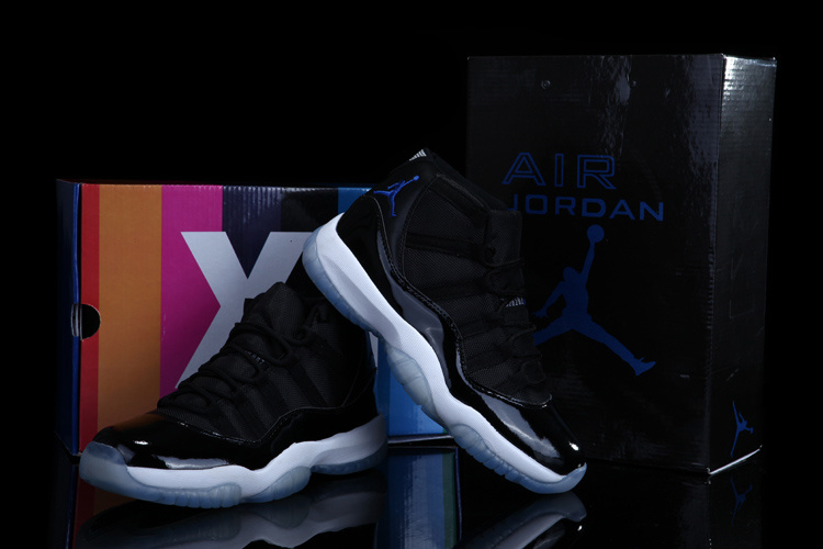Air Jordan 11 Mens Shoes Aa Black/White/Blue Online